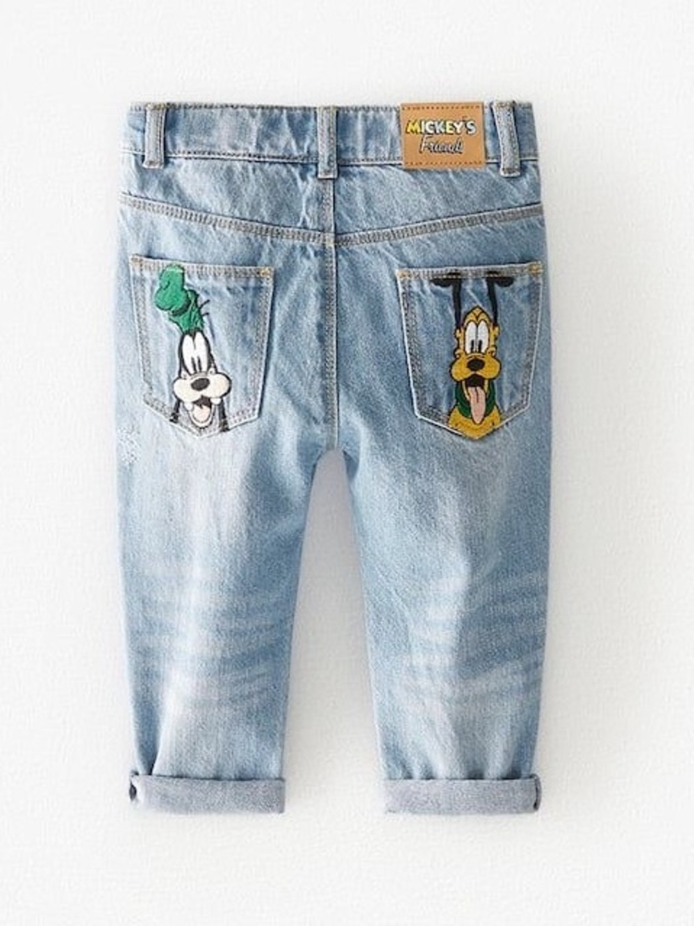 Zara Kids Jeans with Mickey Embroidery size 2-3